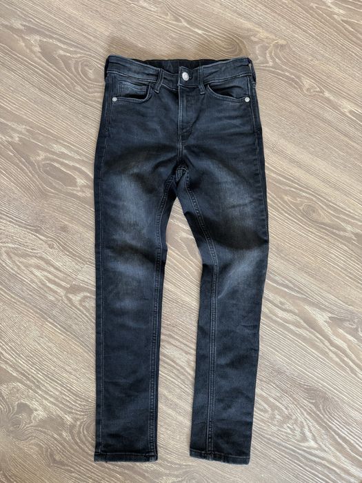 Дитячі джинси скіні H&M, чорні, 8-9 років (134 см)
