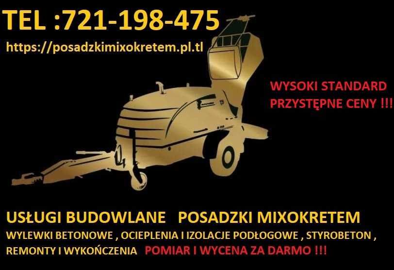 Posadzki/ wylewki betonowe/ kucie / styrobeton / układanie styropianu