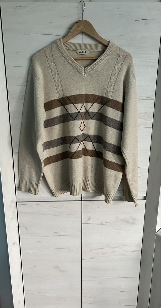 Wełniany sweter męski rozmiar 2XL / 3XL