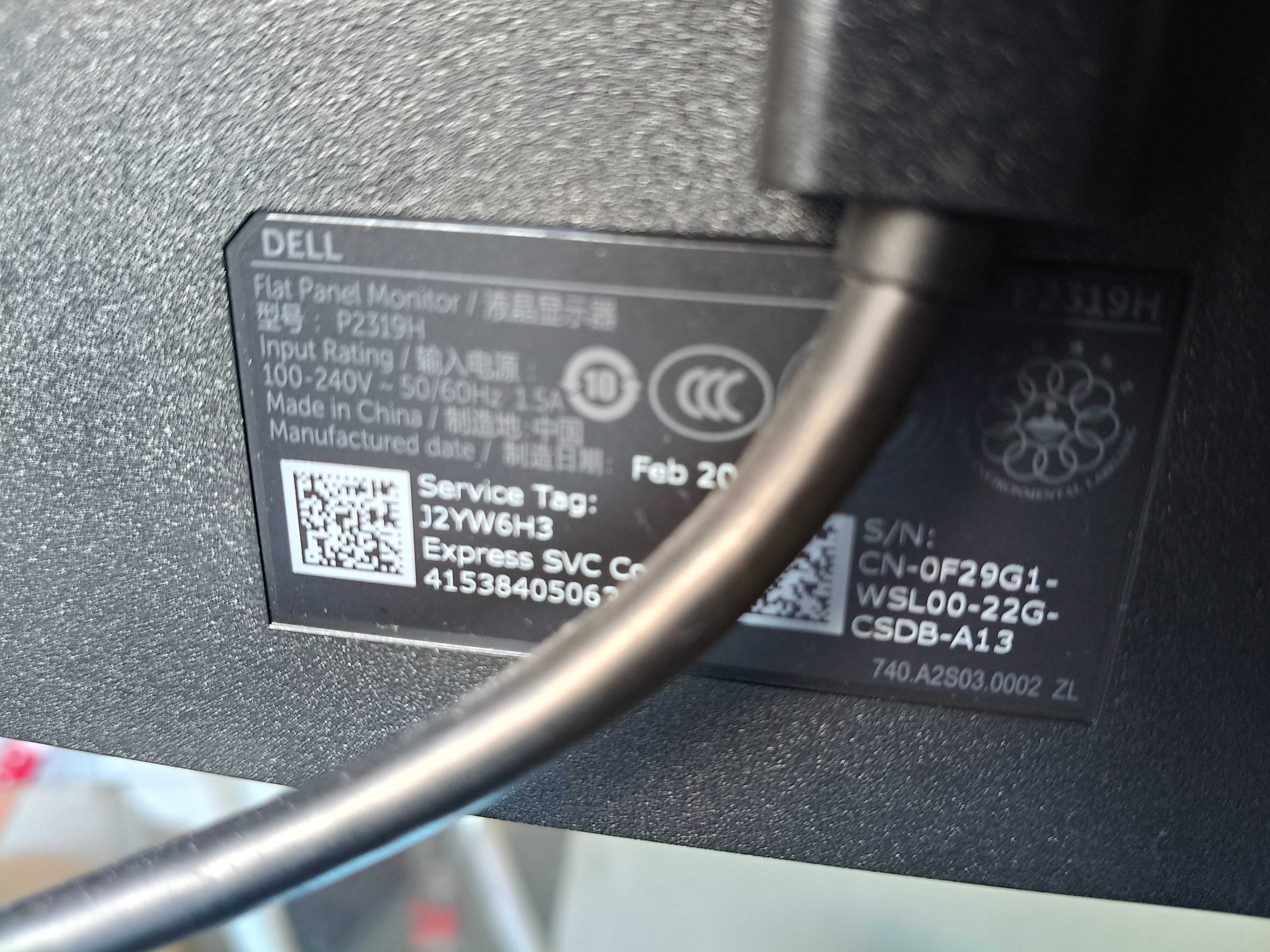 Monitor Dell P2319H