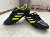 Korki dzieciece Adidas Copa 19.4FG J98088 czarne limonka