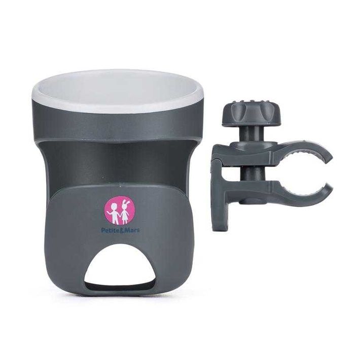 Nowy uchwyt na kubek do każdego wózka- uniwersalny- czarny lub szary