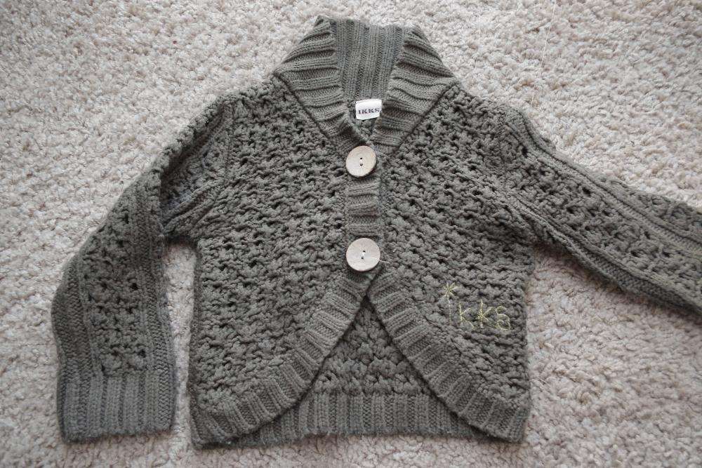IKKS 4 lata sweterek khaki sweter 104