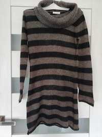 Długi sweter Promod, S/M, kolory brązu, bez wad