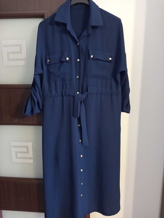 Sukienka granatowa 3/4 M/L