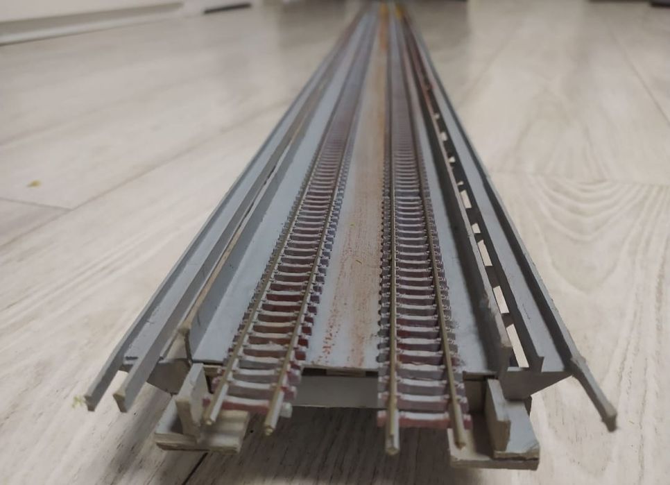 Most płaski  na makietę  TT 155 cm