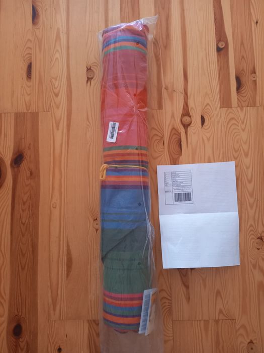 Hamak ogrodowy z drążkami