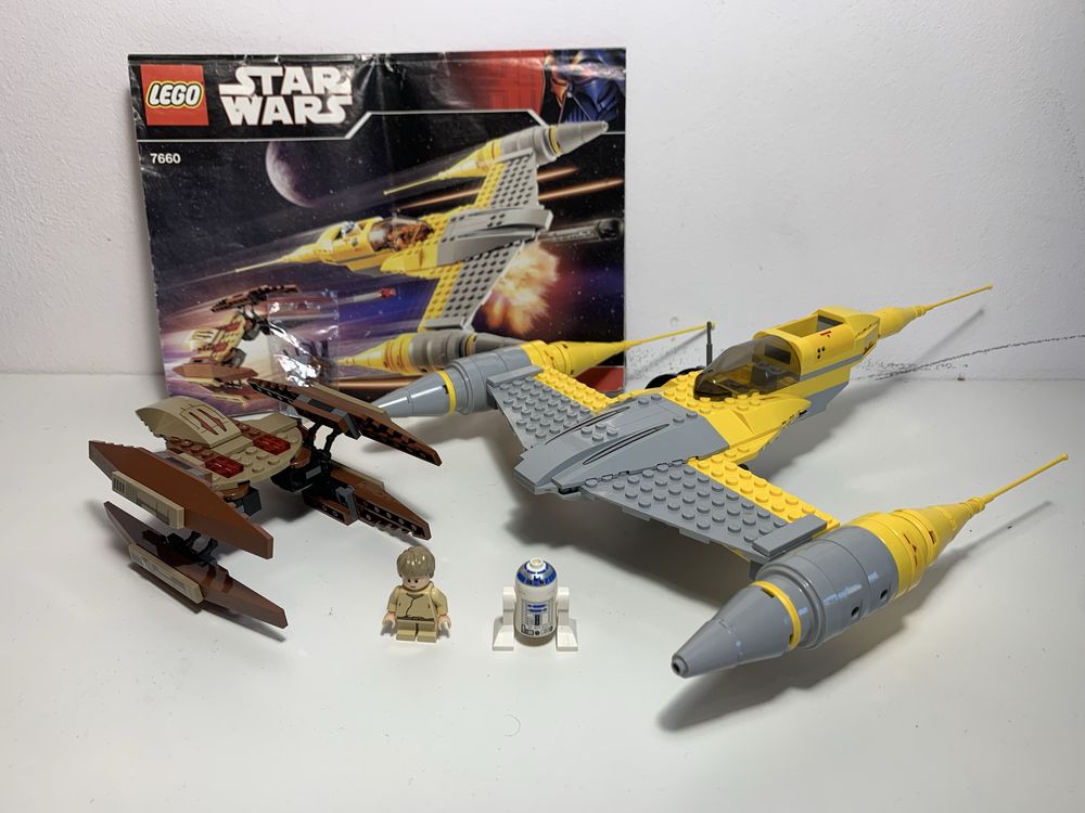 Kompletne Lego Star Wars 7660 Naboo N-1 Starfighter i Vulture Droid