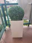 2 Metalowe lakierowane duze donice