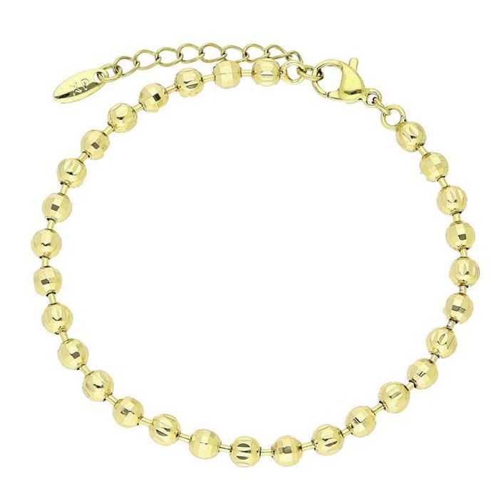 Bransoletka złota stal chirurgiczna KULKI KULECZKI 14k BX3