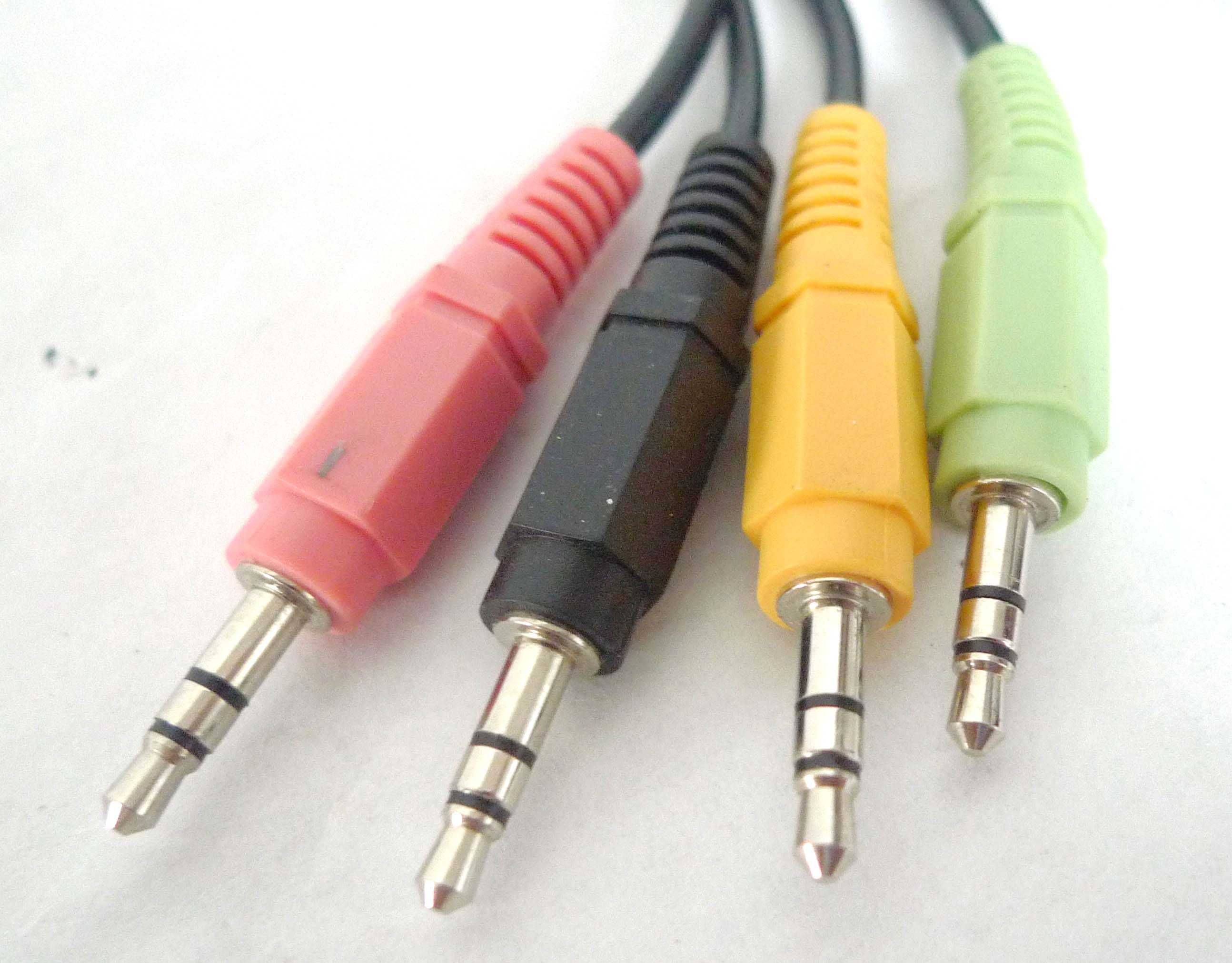 Kabel audio 7.1 8xJack stereo 3,5mm 2m do kina domowego głośników Pc