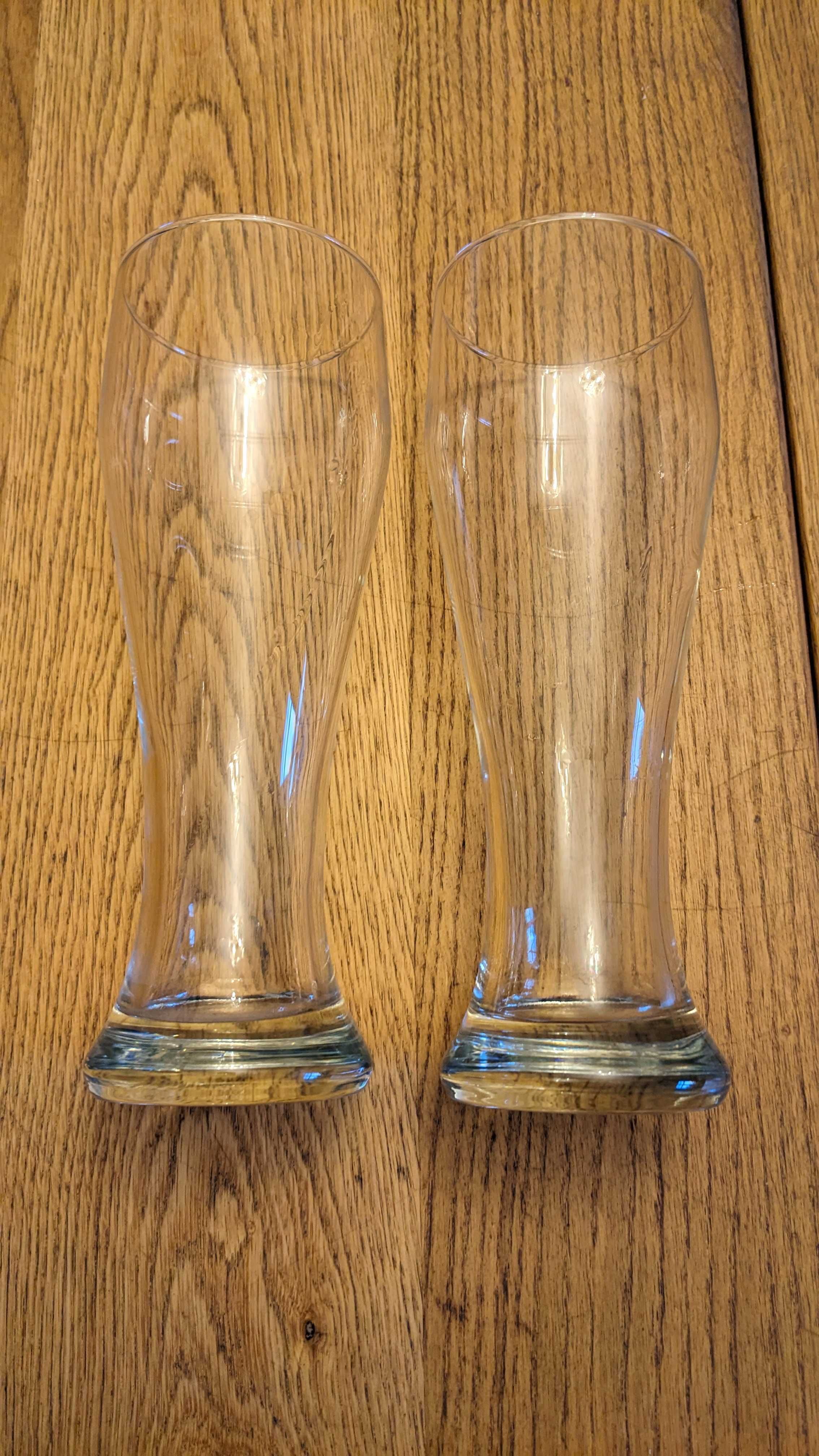Dwie wysokie szklanki do piwa, pokal, wysokość 23,5 cm; poj . 700 ml