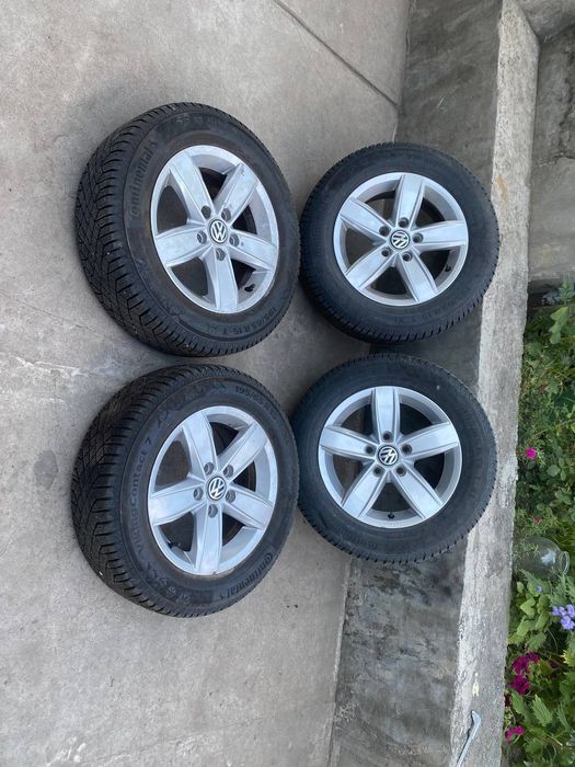 Диски VW E-Golf 5x112 R15 ET43 6Jx15H2 зимова Continental 195 65 R15