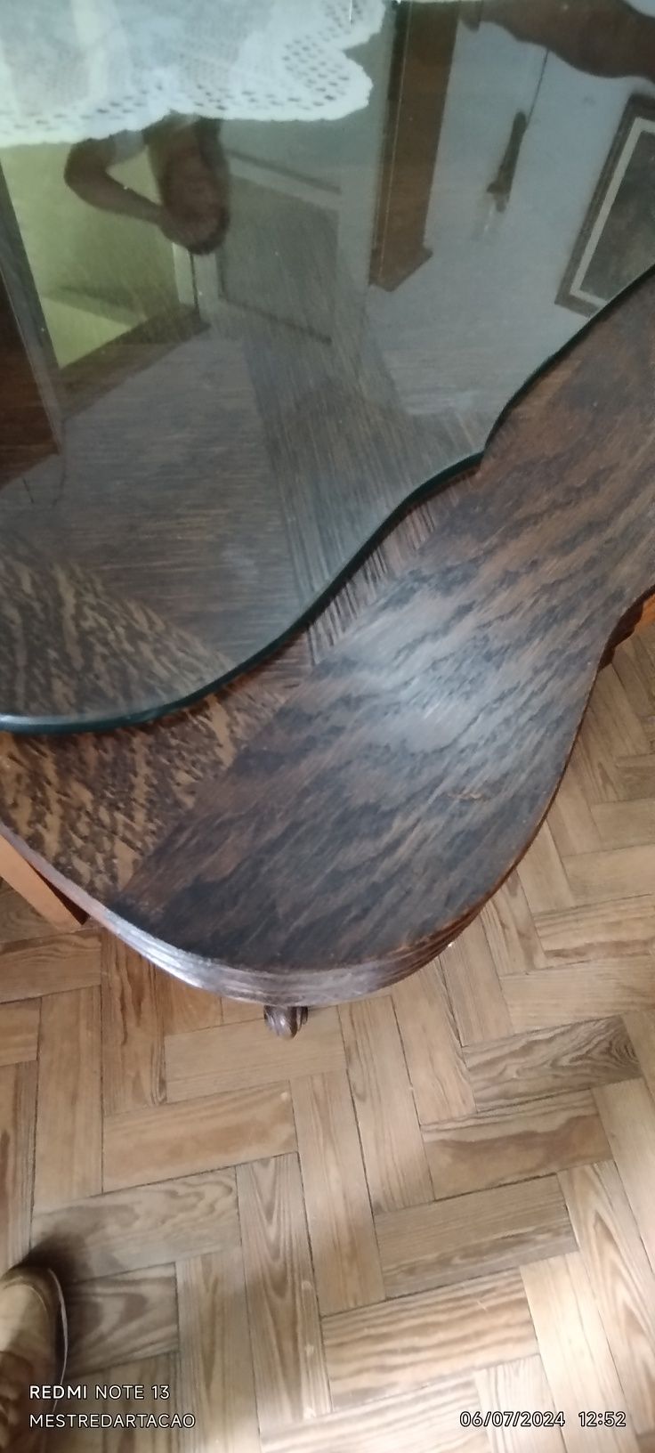 Mesa sala madeira francesa