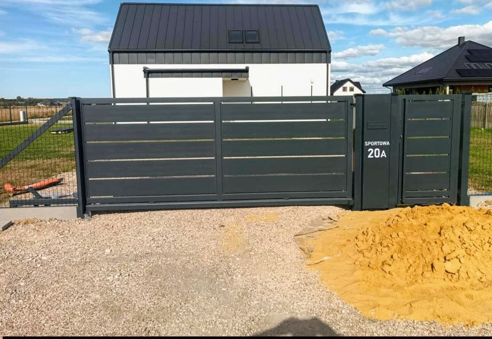 Ogrodzenia panelowe palisadowe grzebieniowe brama furtka montaż