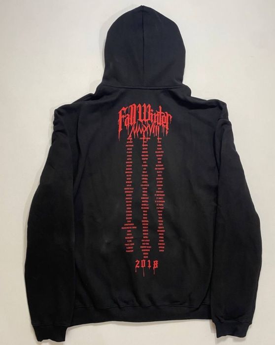 худи vetements metal tour balenciaga y2k