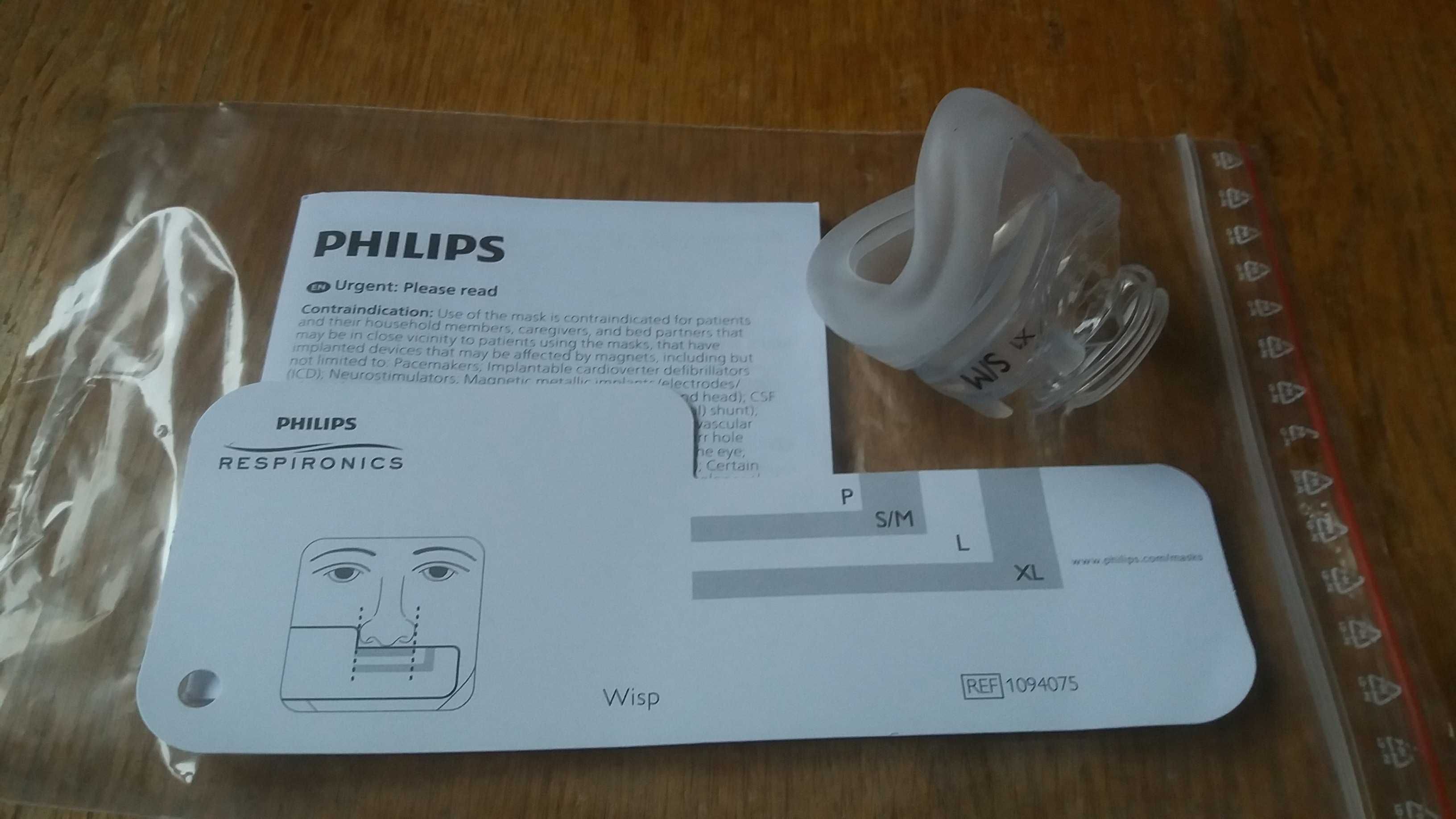 Orginalna ,Nosowa wkładka  silikonowa  Wisp , made in PHILIPS