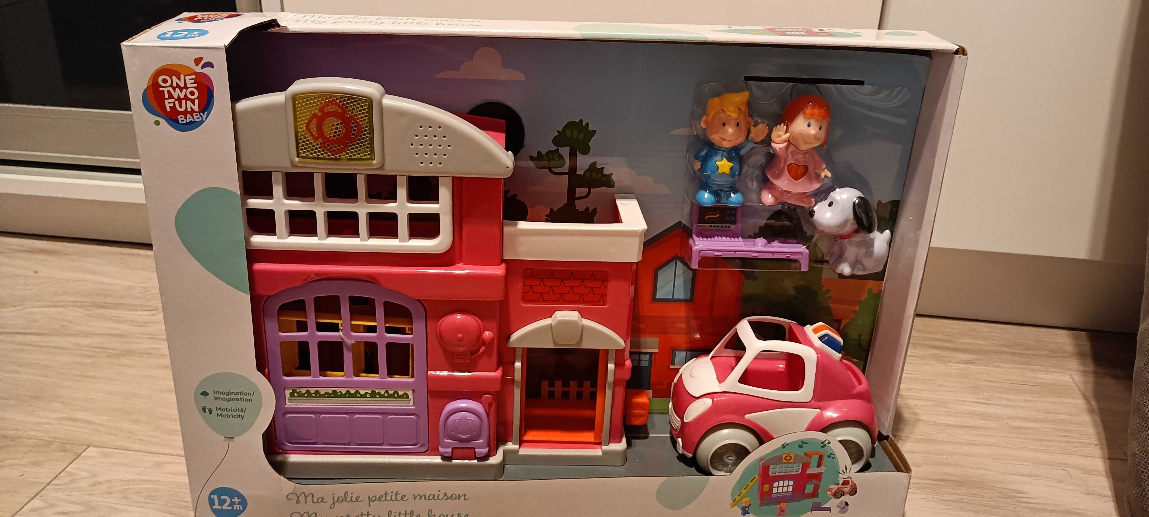 NOWA zabawka Domek + autko dla dzieci od 12 mcy