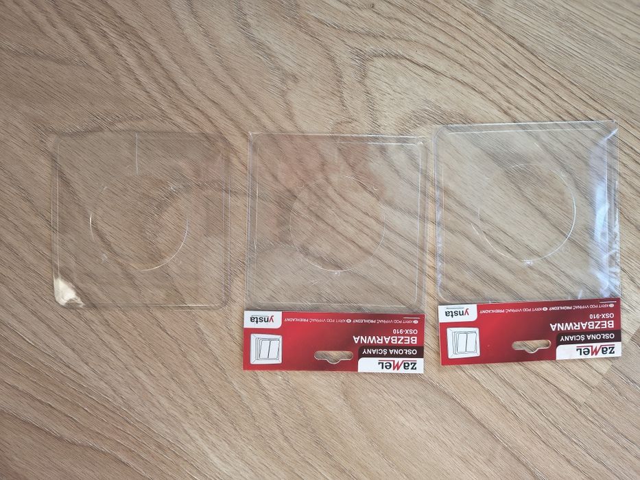 Osłona na kontakt przezroczysta pojedyncze podwojne nowe