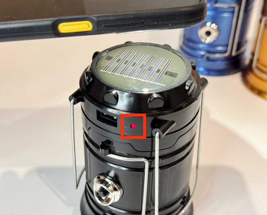 Лампа аккумуляторная из солнечной панелью SH 5800T+ функция повербанк