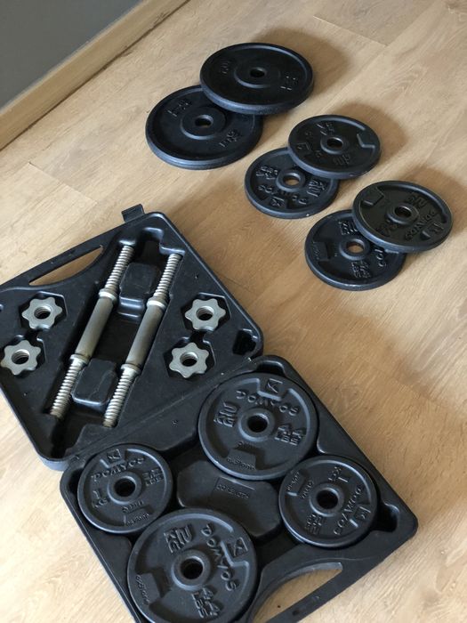 Kit Completo de Musculação com Maleta (como NOVO!)