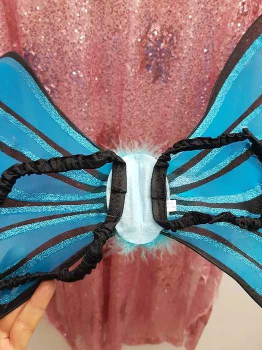 Sukienka przebranie Elf Wróżka motyl czarodziejka XS AF060