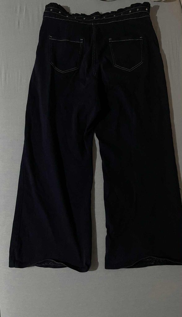 Jeansy szerokie navy