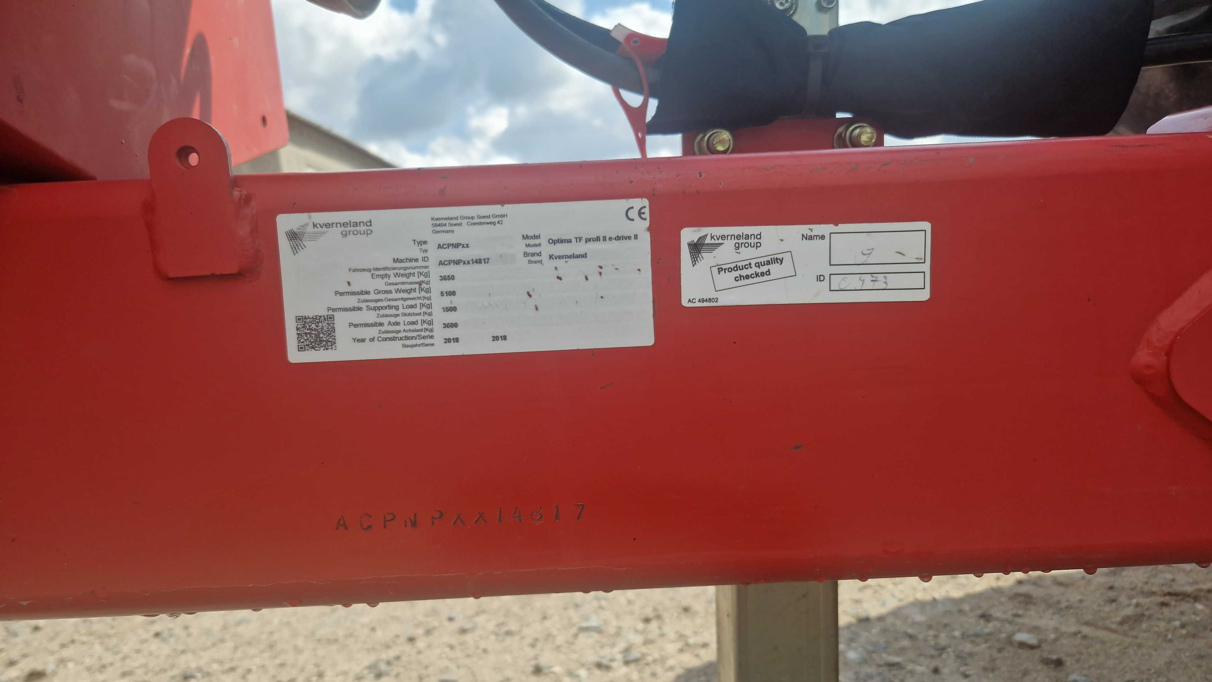 Kverneland OPTIMA TF PROFI 8