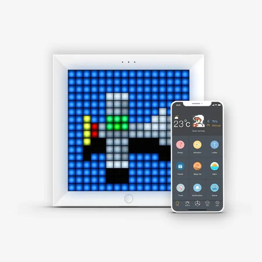Divoom Pixoo 16x16 panel LED rgb Pixel Art z aplikacją - czarny