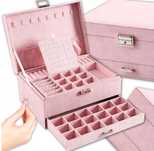 Szkatułka Na Biżuterię Zegarki Duża Kuferek Organizer Pudełko Etui Box