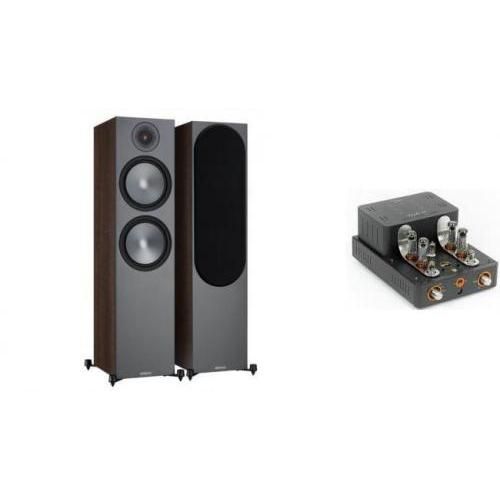 Wieża - Unison Research Triode 25 + Monitor Audio Bronze 500 Walnut
