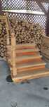Schody drewniane bukowe balustrada