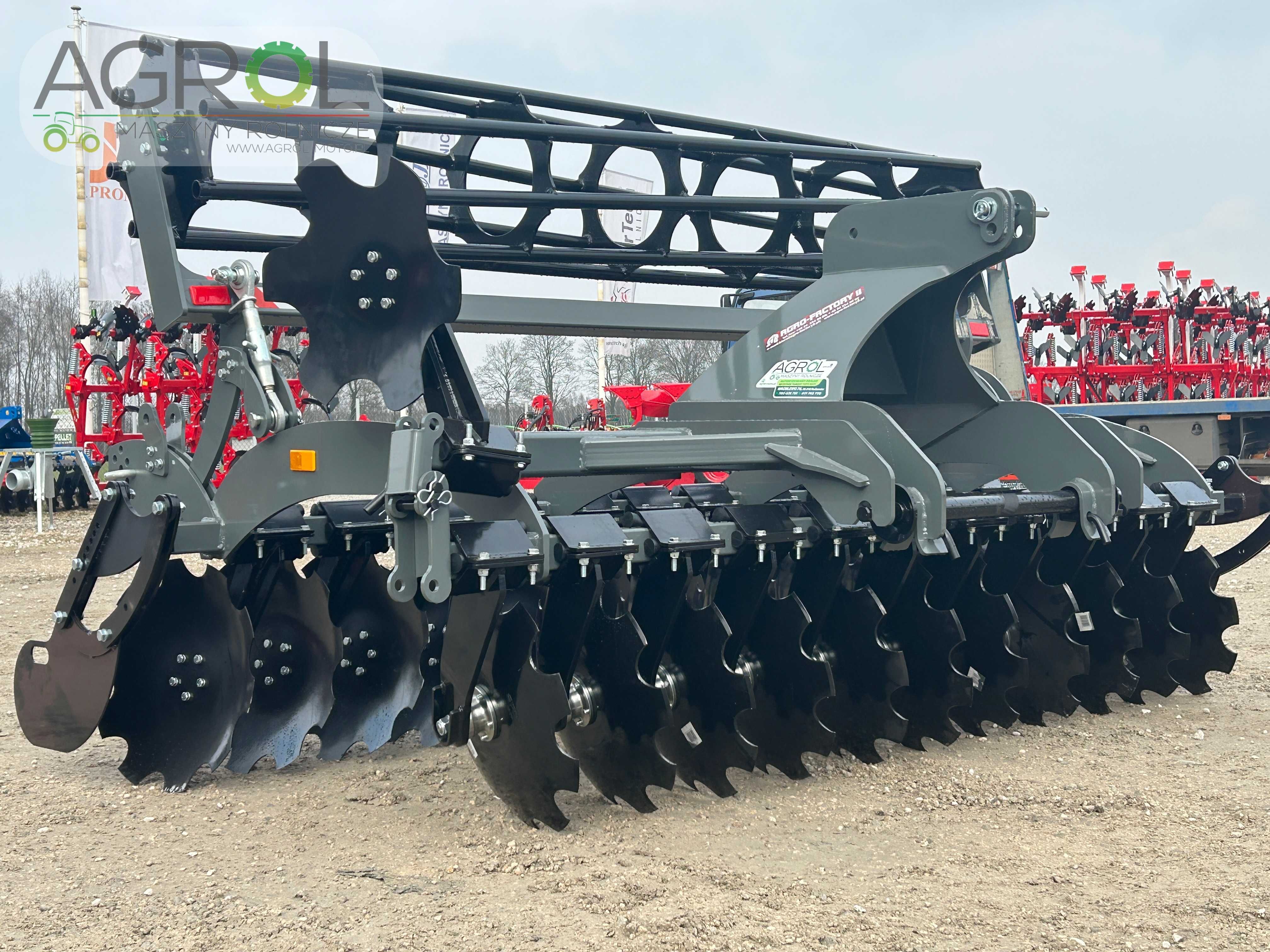Brona talerzowa 3m, agregat talerzowy Agro-Max fi560; wał rurowy