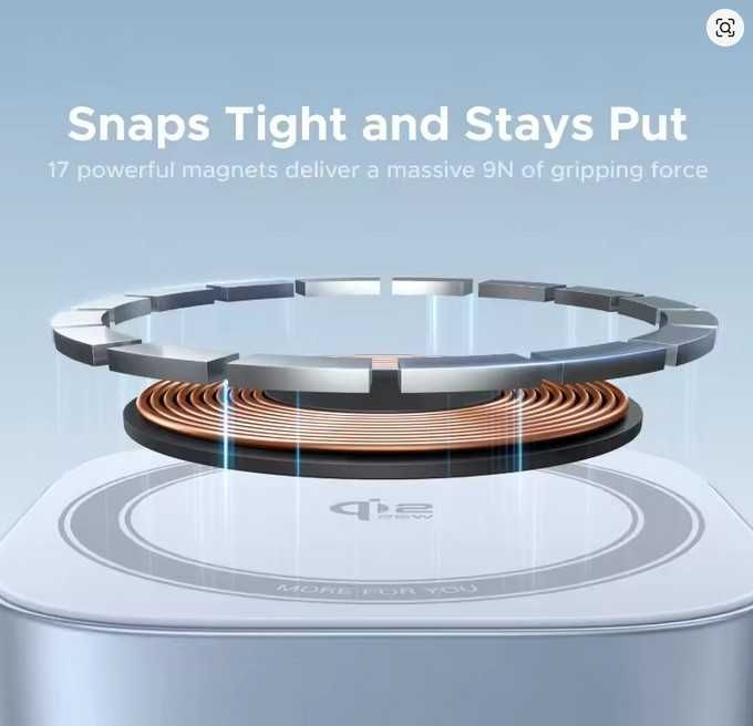 UGREEN MFi 2-in-1 Magsafe Charger Qi2.2 25W. Новинка для 16-17 iphone