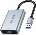 Adapter USB do HDMI ABLEWE, ulepszony aluminiowy konwerter audio-wideo