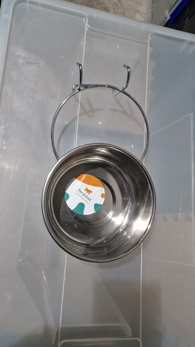 Recipiente Inox - Alimentador (fixa à gaiola)