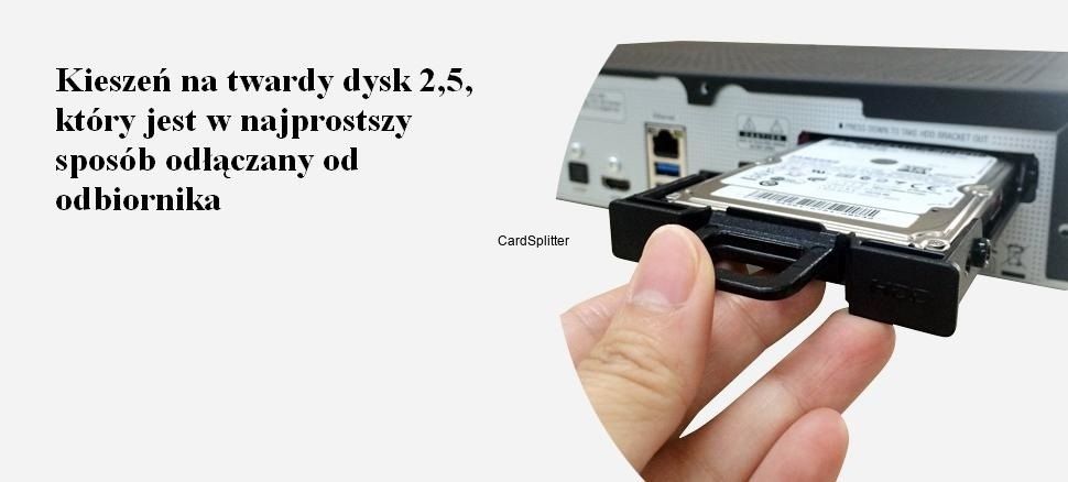 Dekoder Vu+ Solo4K FBC  s2x dual + DVB-T,  DVB-C. 3 głowice ,dysk 250g