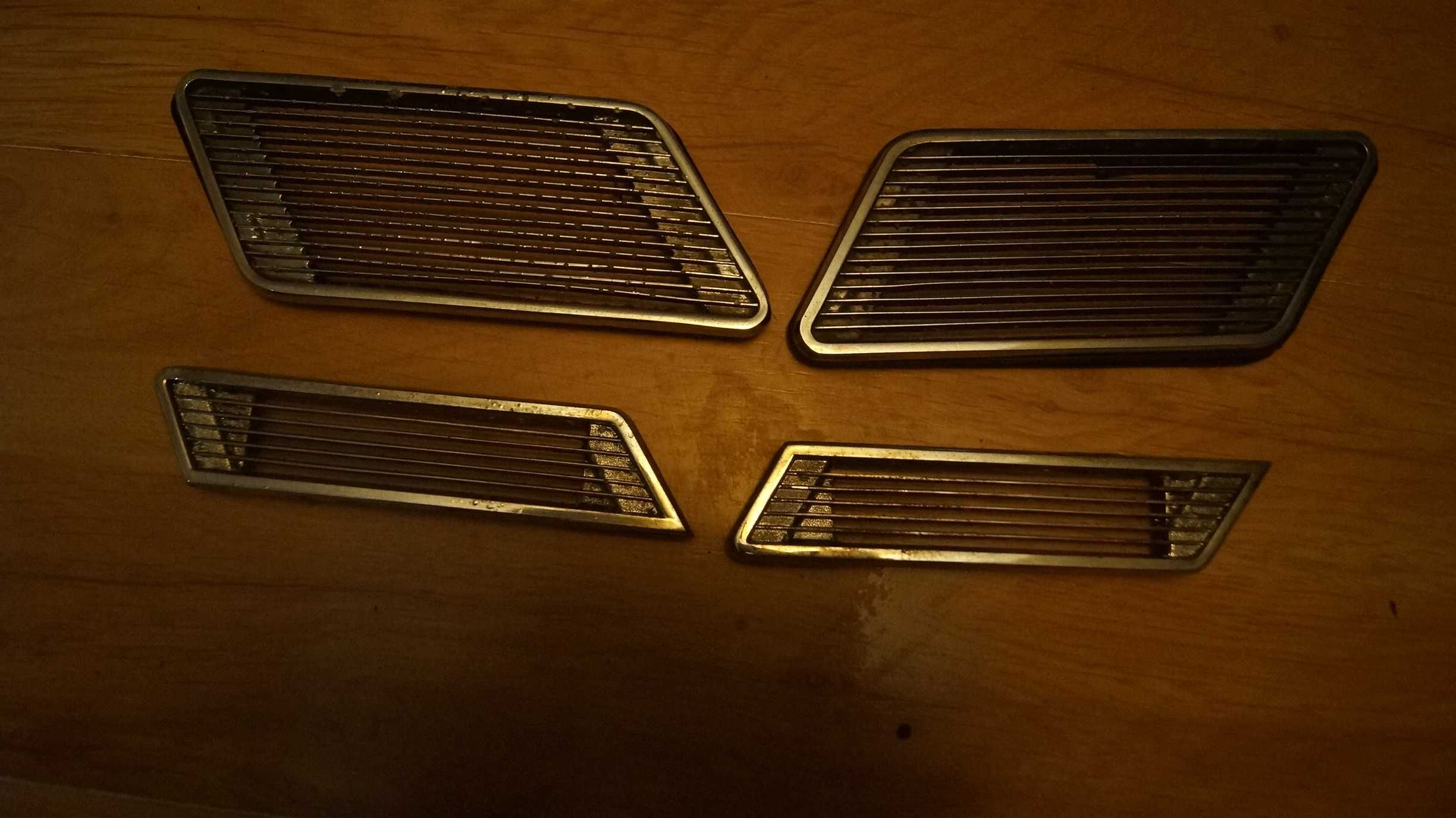 Fiat 125p 1300 wloty kratki powietrza chrom 1968r oryginalny 2 sz dużę