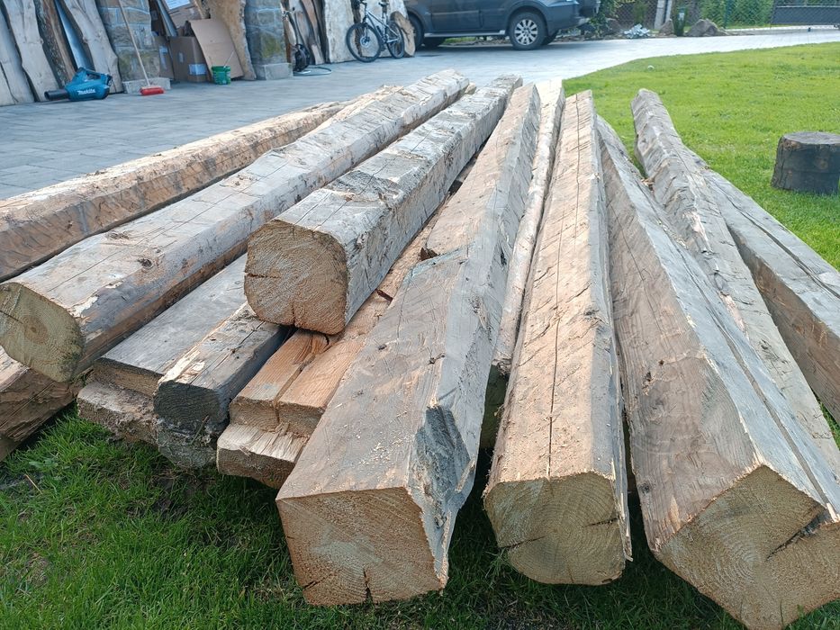 Stare belki drewno deski belka ciosane drzewo deska dekoracja vintage