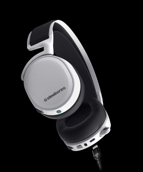 Słuchawki SteelSeries Arctis 7+ Białe - Bezprzewodowe PS5, PS4, PC