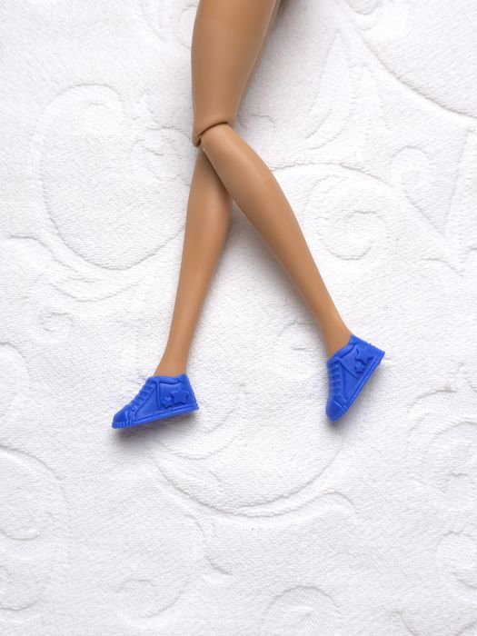 Trampki dla lalki barbie niebieskie star