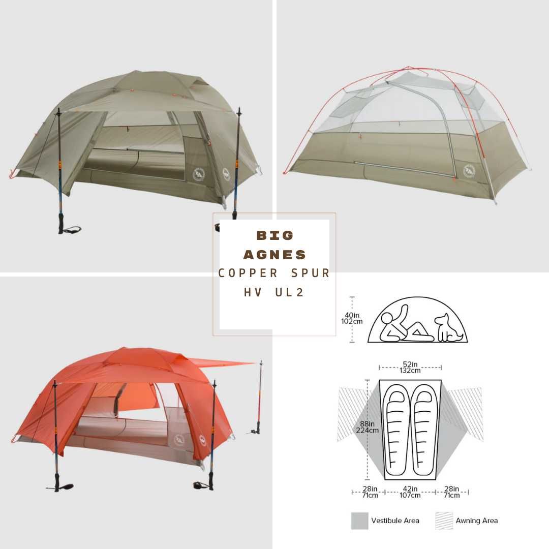 Ультралегкі намети MSR Hubba Hubba 2, Big Agnes Salt Creek SL2, та ін.