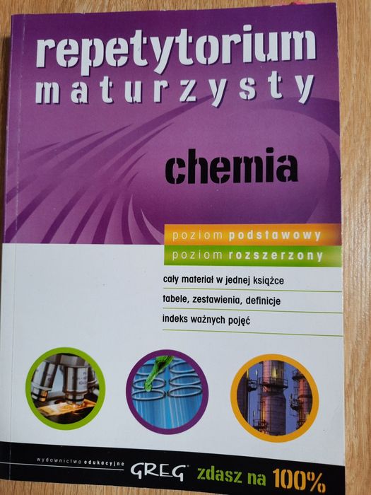 Repetytorium maturzysty chemia wydawnictwo Greg 2009