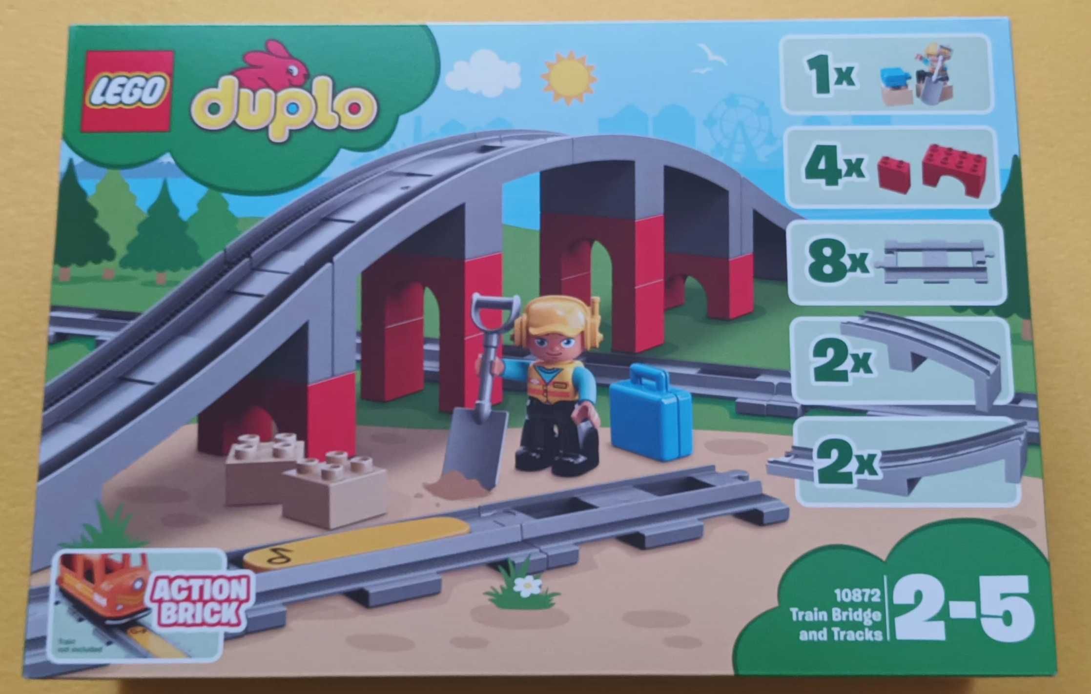 Lego Duplo 10872 Tory kolejowe i wiadukt