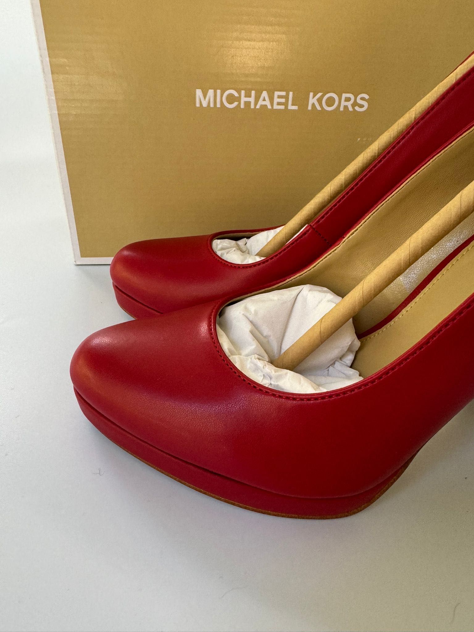 Nowe buty na obcasie szpilki MICHAEL KORS czerwone 36