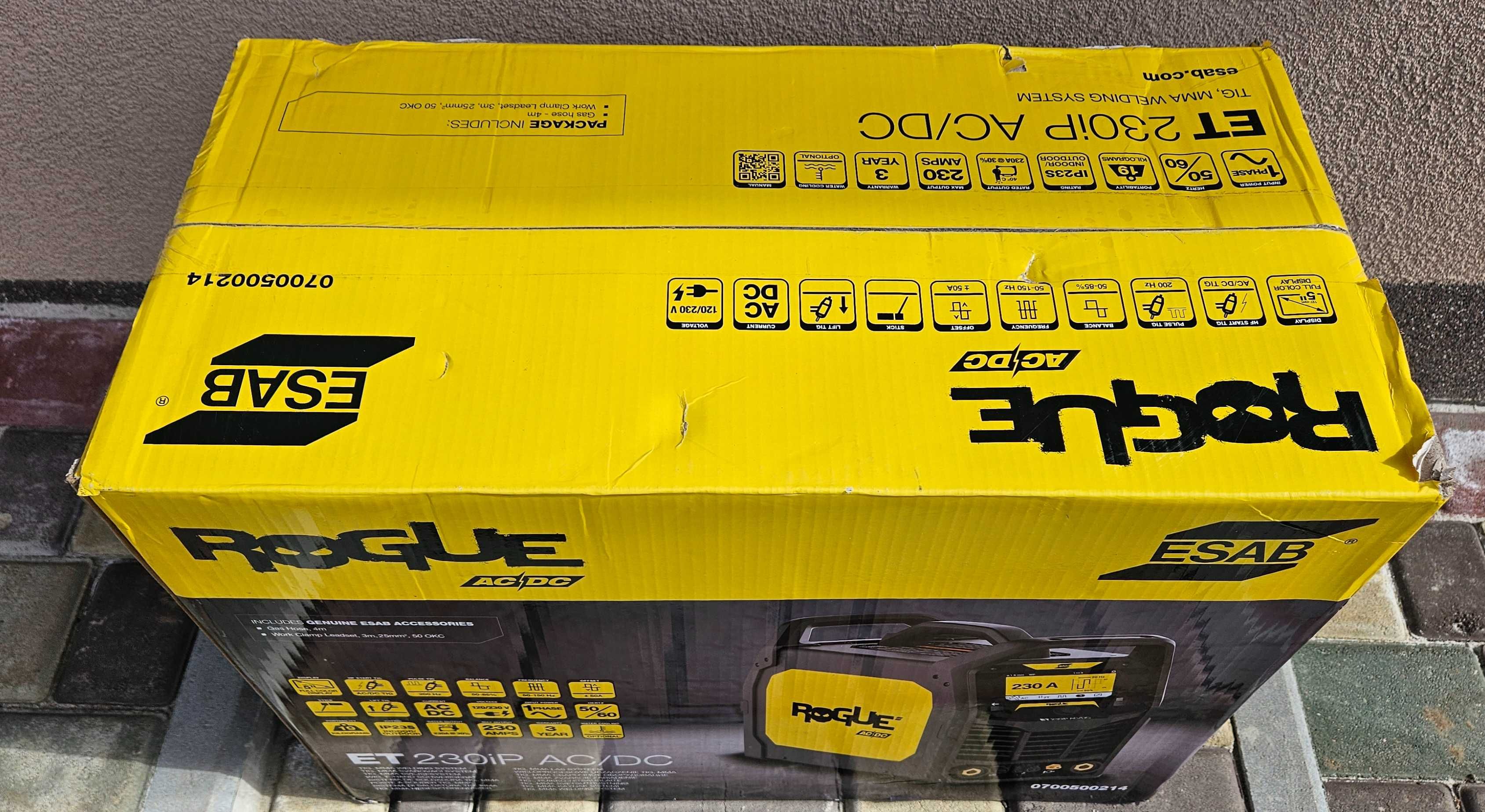 Зварювальний апарат Esab TIG Rogue 230iP A AC/DC