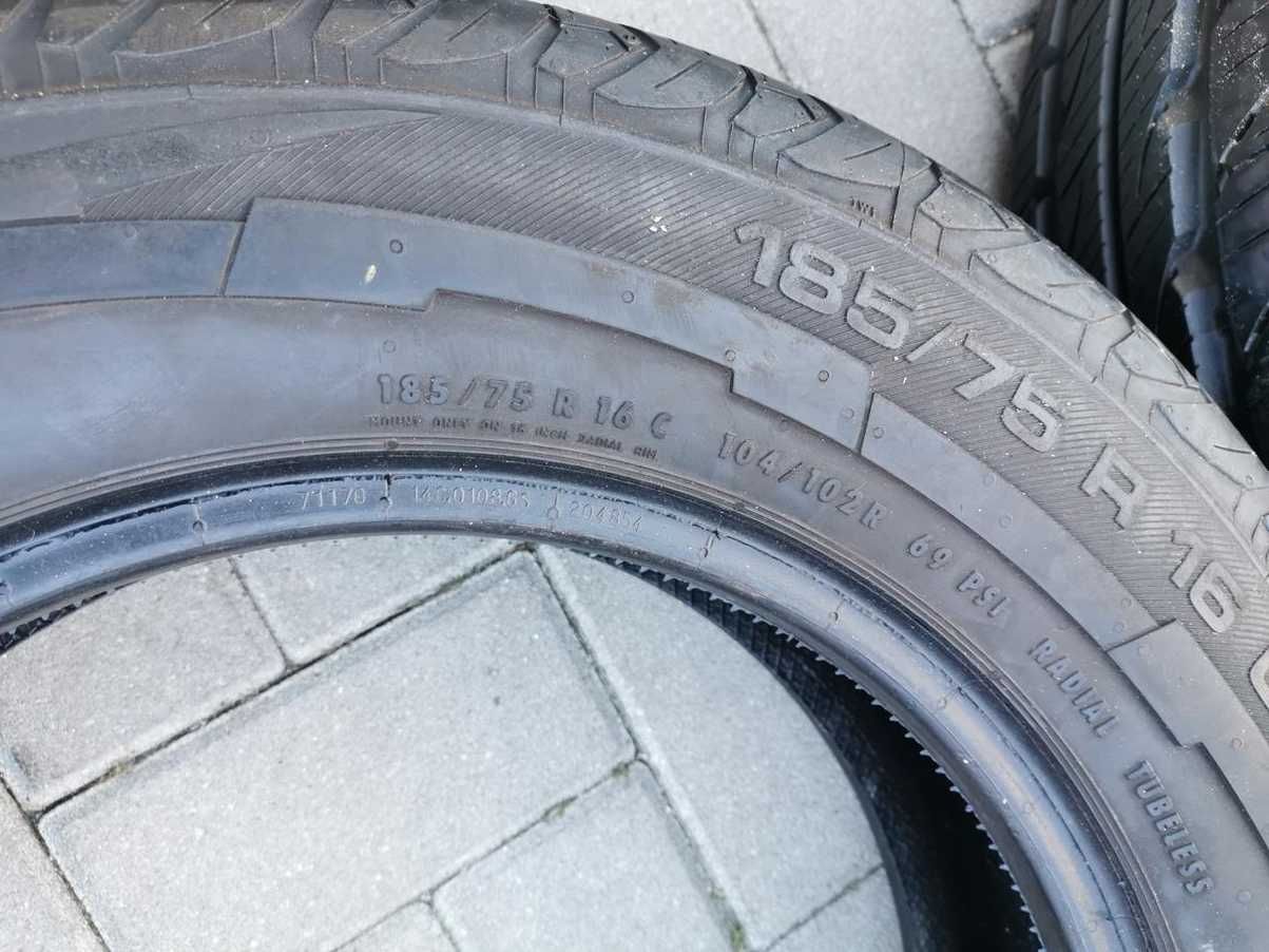 185/75 104/102R R16C UNIROYAL RainMax2 9mm 2017r NOWE Letnie BUS 2szt
