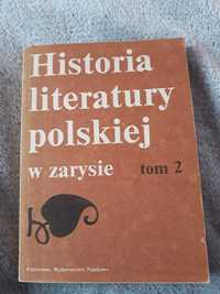 Książka "Historia literatury polskiej w zarysie" tom II