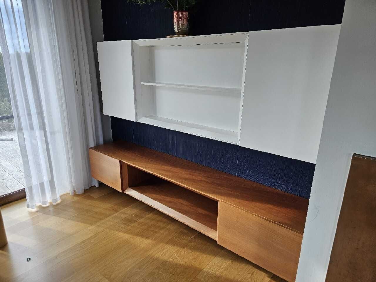 Szafka regał RTV Telewizor lakier, fornir