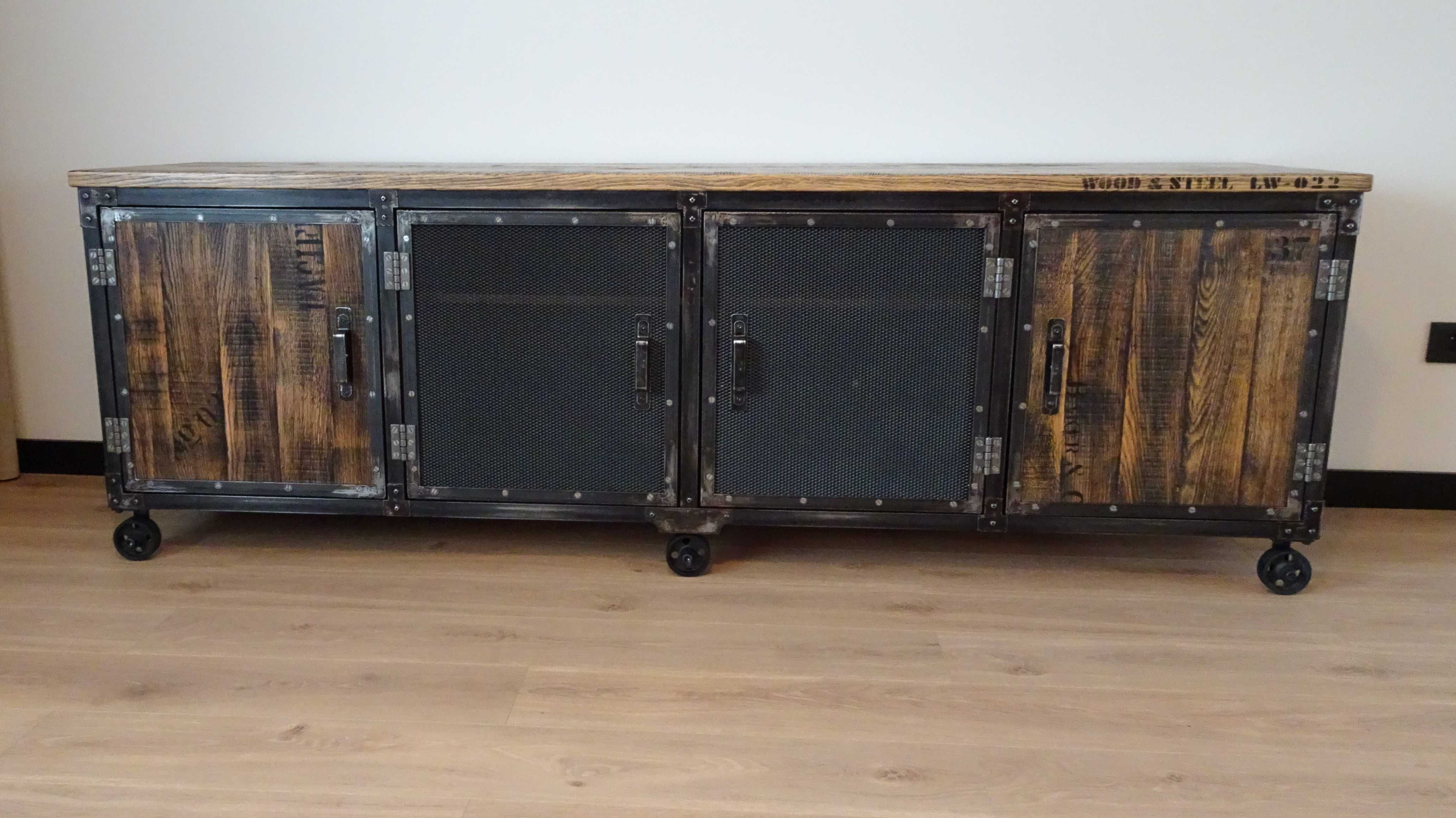 szafka komoda rtv loft industrialna